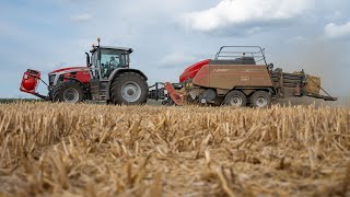 Pressage en Massey Ferguson - 8S.265 et presse 2270XD - ETA Mahaut