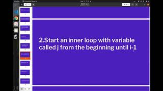 Bubble sort Algorithm solution in javascript