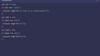 JavaScript Tutorial 4: Conditionals