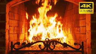 🔥 FIREPLACE 10 HOURS (ULTRA HD) 4K 🔥 Relaxing Fire Burning Video & Crackling Fireplace Sounds