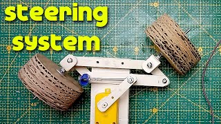 how to make a steering system for a remote control car steering axle