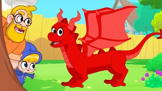 Dragon in Mila and Morphle's Back Yard! -- My Magic Pet Morphle Videos For Kids