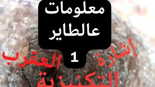 معلومات ع الطاير (1)/ إشارة العقرب التكنيزية