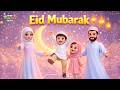 Eid Mubarak Rhyme for Kids 🌙 | Beautiful Islamic Eid Song | #EIDMUBARAK