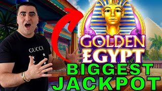 BIGGEST JACKPOT EVER For Golden Egypt Grand Slot Machine