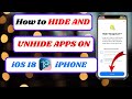 how to hide and unhide apps in iphone ios 18|hide apps on iphone ios 18|2024