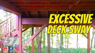Excessive deck sway, Eden Prairie Home Inspections