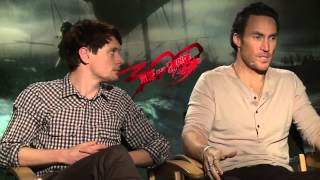 Jack O'Connell Callan Mulvey Interview 300 Rise of an Empire 2014 JoBlocom HD