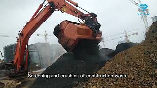 Multifunctional screening bucket capable of loading on excavator