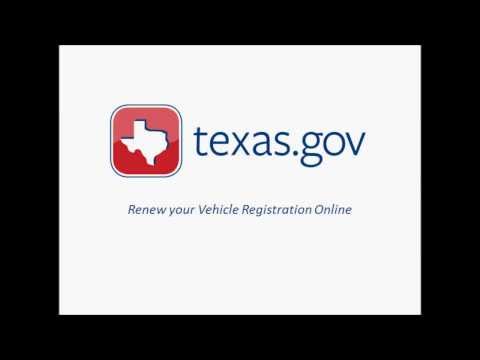 Texas.gov Vehicle Registration Renewal Demo Video Texas.gov Vehicle Registration Renewal Demo Video