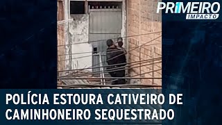 Polícia estoura cativeiro de caminhoneiro sequestrado em SP | Primeiro Impacto (29/10/21)