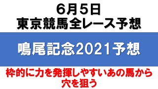 6月5日東京競馬平場全レース予想【鳴尾記念2021最終予想】