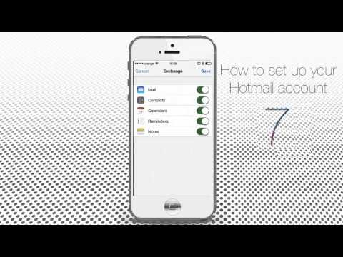 How do I sync my iPhone and iPad with hotmail?