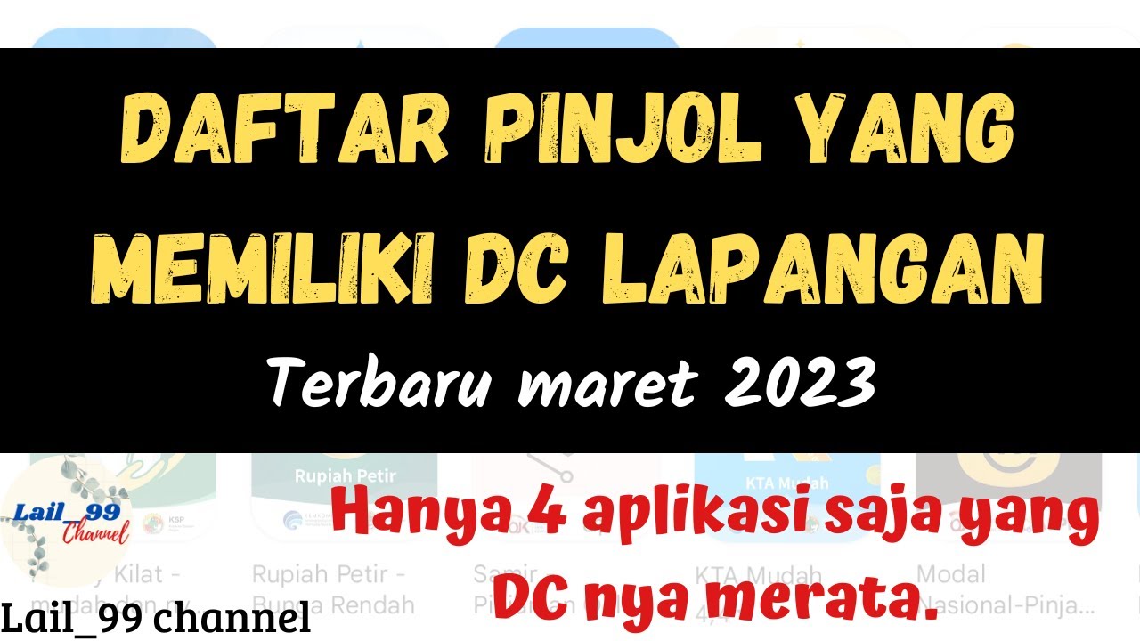 Ini Adalah Daftar Pinjol Yang Memiliki DC Lapangan , Hanya 4 Pinjol Aja ...