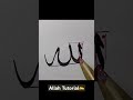 how to write allah in khat r sulus tutorial✍️ calligraphy arabiccalligrapher thuluthscript