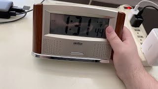 Accurate Time At The Touch Of A Button, Reizen Talking Atomic Clock With Thermometer Demonstration