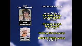 Odette Martha Shillingford ~ Long Obituary