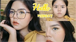 HOWTO 🌻 แต่งหน้าโทนสีเหลืองสดใส Hello MONDAY | lifestylehattaya70