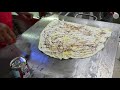 the making of roti tissue roti tisu tisu prata indonesian street food