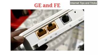 GE and FE port difference | Internet Tips and Tricks