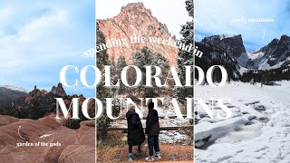 colorado mountain town & hiking from a silent vlogger | garden of the gods, rmnp, rocky mountains