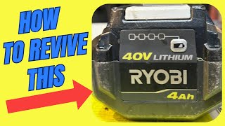 How to Reset a Ryobi 4 Amp 40 Volt Battery - Step-by-Step DIY Guide for Repair & Recharge