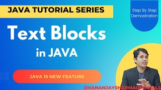 Text Blocks in JAVA | Java 15 New Feature | Java Tutorial in Hindi