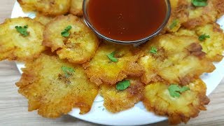 सिर्फ 1 चीज़ से बनाये कुरकुरा नाश्ता बिल्कुल नये और आसान तरीके से। Kache Kele ka Snacks 5 Mins Recipe