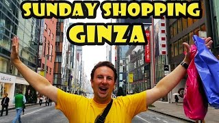 Sunday Shopping in Ginza Tokyo Japan