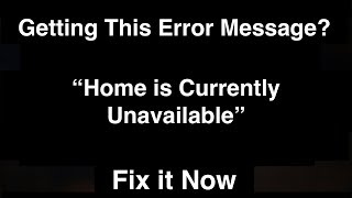 Home is currently Unavailable on Firestick  -  Fix it Now