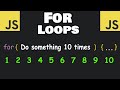 Learn JavaScript FOR LOOPS in 5 minutes! 🔂
