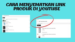 CARA MENYEMATKAN LINK PRODUK / AFFILIATE DI YOUTUBE