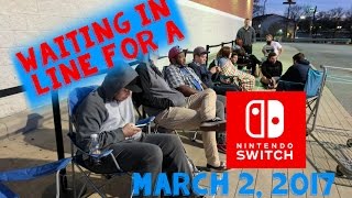 Waiting in Line for a Nintendo Switch: Midnight Release