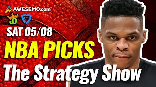 NBA DFS STRATEGY SHOW PICKS FOR DRAFTKINGS + FANDUEL DAILY FANTASY BASKETBALL | SATURDAY 5/8