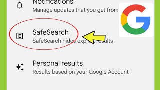 Google App | SafeSearch Settings