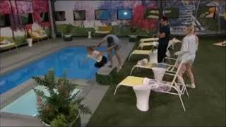 Tucker tosses Lisa in the Backyard Pool! Night 8