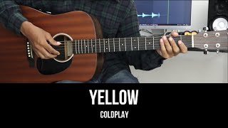 Yellow - Coldplay | EASY Guitar Tutorial with Chords / Lyrics