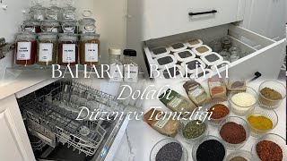 BAHARAT VE BAKLİYAT DOLABI DÜZENİ 🧂| DOLAP İÇİ DÜZENLEME 🤍