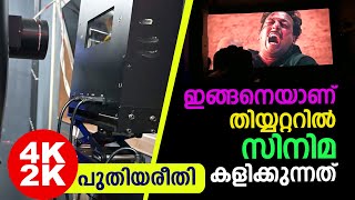 ഇങ്ങനെയാണ് തിയ്യറ്ററില്‍ സിനിമ കളിക്കുന്നത് | Inside A Film Projection Room | Dolby Atmos 4k Setup