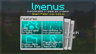 In-game Menu Creator! - LMenus Minecraft Plugin Showcase [1.21]