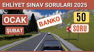 Ehliyet Sınav Soruları 2025 | Ocak, Şubat Çıkmış MEB Ehliyet Sorularını Çöz