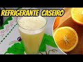 Refrigerante caseiro de laranja