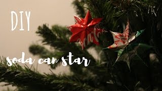 DIY Aluminum Star Ornament | Recycle Soda Can