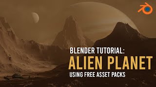 Create An Alien Landscape In 5 Minutes - Blender 2.8 Tutorial