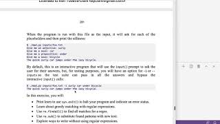 Tiny Python Projects: Ch 17 Pt 1 (Mad libs introduction)