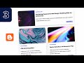 How To Customize Blogger Website Homepage | Grid Layout - Part 1
