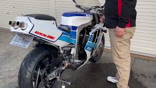 ■GSXR400にRG400ガンマ搭載のエンジン音です⇒スマホのマイクでとった音ですが…いかがでしょうか？