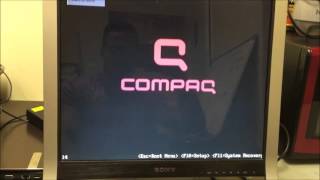 How to ║ Restore Reset a Compaq Presario PC SR5605F to Factory Settings ║ Windows Vista