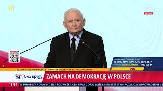 Jarosław Kaczyński: w Polsce mamy zamach na demokrację