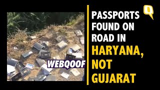 Fact-Check | Video From Haryana Falsely Shared as Passports Found On Roadside In Gujarat | The Quint
